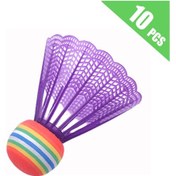 Resim Gajeena 10 Adet Renkli Nylon Badminton Topu - Eva Ve Plastik Malzeme İle Dayanıklı, Hafif - Ev İçi Ve Dışarı Eğlence, Egzersiz İçin Şeffaf Kutu İle Paketlendi 
