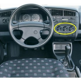 Resim Elivora Kalorifer Kumanda Paneli Düğmeleri 1H0819045C Vw Vento ile Uyumlu 1992-1998 