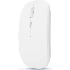 Resim Microcase 1600 Dpı Şarj Edilebilir 2.4 Ghz Çift Modlu Bluetooth Kablosuz Mouse - AL2675 Beyaz 