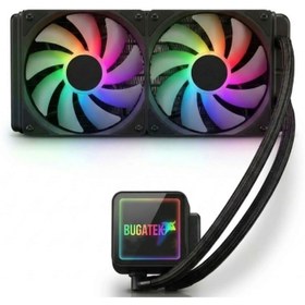 Resim Midcom Bugatek Liquid 240 mm ARGB Siyah İşlemci Sıvı Soğutucu AM5 AM4 LGA1700 LGA1200 