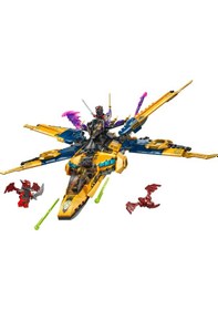Resim LEGO® NINJAGO® Ras ve Arin'in Süper Fırtına Jeti 71833 - 8 Yaş ve Üzeri Çocuklar için 3 Ninja Minifigürü İçeren Oyuncak Yapım Seti (510P) 