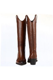 Resim FootCourt Kadın Kovboy Çizme Kahverengi Deri (PARMA) 