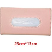 Resim Araç Güneşlik Dokusu Kutusu - Pratik Deri Askılı Evrensel Araç İçi Aksesuar Siyah 