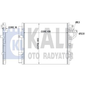 Resim KALE 343120 Klima Radyatoru (KİA: PİCANTO 1.0 - 1.1 11-- 438×350×16 976061Y000 (WF896569) 