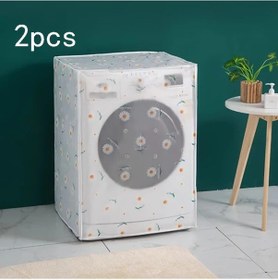 Resim Gaojunshop01 Sarı 2li Paket Yarı Saydam Çamaşır Makinesi Kılıfı Güneş Koruyucu Ve Pratik 