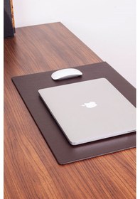 Resim Turgut Office Deri Masa Sümeni Kahve Kenar Korumalı 60 x 40 CM 