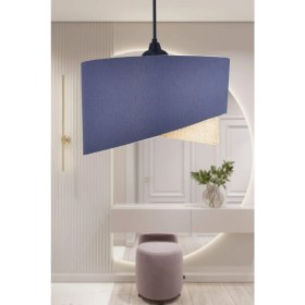 Resim Elips 2 Katlı Kumaş Pasta Avize Çocuk Odası Yatak Odası Salon Mutfak Hol 