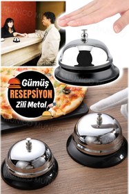 Resim moontime alaçatı Satranç ve mutfak yarışları için şık çelik zil, resepsiyon ve garson kullanımına uygun 