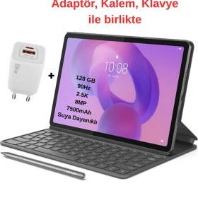 Resim Lenovo Ideatab 11 inç 2.5K 128GB Tablet Android İşletim Sistemi ile Gri Renkli Dokunmatik 