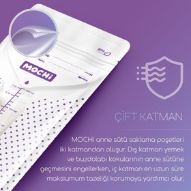 Resim Mochi Anne Sütü Saklama Poşeti 25’li (200 ml) 