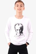 Resim Genel Markalar Uzun Kollu Atatürk Baskılı Çocuk Tişort Unısex 