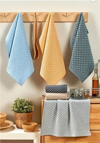 Resim 6 Lı Set Buldan Mutfak Kurulama Bezi, Peçete, El Bezi 40x60 Karma 