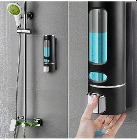 Resim Dln Shop 1 Adet Siyah 400 Ml El Dezenfektanı Sabunluk Manuel Şampuan Sıvı Tutucu Banyo Mutfak Lavabo D-52 Siyah 