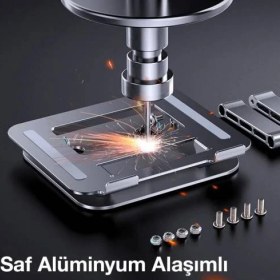 Resim coofbe Tsrmx Portatif Katlanabilir Yükseklik Ayarlı Laptop Standı Laptop Sehpası Ayarlanabilir Tasarım 