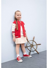 Resim DeFacto Kız Bebek Gabardin Etek D7887A525SPER120 Ekru 