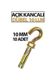 Resim Açık Kancalı Çelik Dübel 10 Luk 10 Adet Diğer 