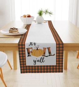 Resim Evmila Sonbahar Desenli Runner Modeli - 40x140 cm 