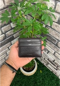 Resim Guard Kahverengi Patlı Tasarım Hakiki Deri Kartlık Erkek / Kadın P5239 Kahverengi 