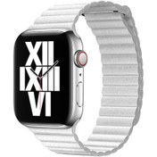 Resim Watch 42mm Uyumlu KRD-09 Deri Lop Zore Kordon-Beyaz 