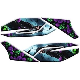 Resim Honda Pcx 2021 - 2024 Uyumlu Yan Ayak Pad 011 Mor 