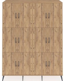 Resim Hyperion Gardrop 10 Raflı 12 Kapaklı 176x44x221 Çam-çam/aytaşı Çam/aytaşı 