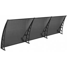 Resim Cosmos Kapı Pencere Üstü Pratik Sundurma 105x360 - Siyah Siyah 