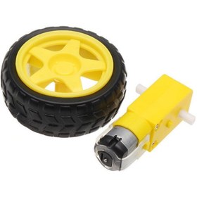 Resim Arduino 6v 250 Rpm Motor Ve Tekerlek Seti 