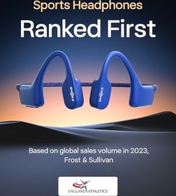 Resim SHOKZ OpenSwim yüzme MP3 kulaklık, açık kulak kemik iletken kulaklık, IP68 su geçirmez, 4 GB bellek, yüzme ve sörf için MP3 çalar, Bluetooth yok , Safir Blued 