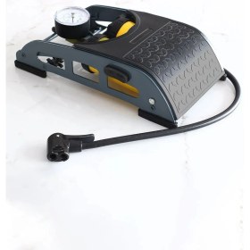 Resim Ayaklı Tipi Hava Pompası Göstergeli Kilitli Çiftli Hava Depolu Teker Araç Bisiklet Pompası Mft. 