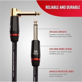 Resim AyrStore Prolink Bass® Instrument Cable Right Angle to Straight | 6.4mt 