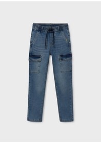 Resim United Colors Of Benetton Mayoral Erkek Çocuk Kargo Cepli Pantolon Blue 
