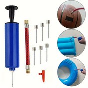 Resim 10 adet/1 Set Premium Taşınabilir Top Pompası Seti - Basketbol, Futbol Topları, Voleybol Topları, Bisikletler, Vb. için Şişirme - İğneler, Nozullar ve Uzatma Hortumları Dahil - Spor ve Egzersiz için Mükemmel, Pilsiz 