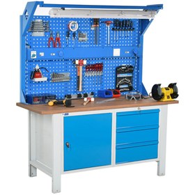 Resim starçelik Atölye Çalışma Tezgahı (1600x720x830-930/1844 mm) 