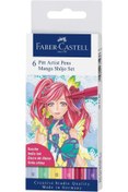 Resim Faber Castell Faber-castell 'pitt Artist Pen Manga 6lı Set, Shôjo 