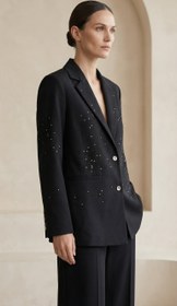 Resim Noire Taşlı Siyah Blazer - M 