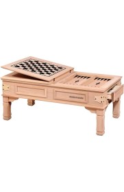 Resim Mobilya Baba Arhavi Rustik Tavla Sehpa Cilasız Ham Ahşap 