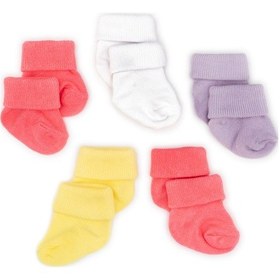 Resim Novibaby 5'li Bambu Yenidoğan Bebek Çorabı I Colourful I 0-6 ay Çok Renkli 