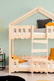 Resim MiniWood Markaawm Montessori Yatak Ranza Çocuk Ve Bebek Karyola Mountain 