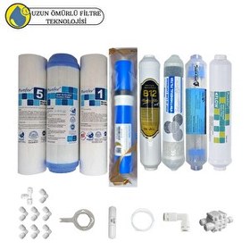 Resim Pemax Water Solutions Purefer Açık Kasa Çift Sediment Sertifikalı 8'li Vontron Helixfil Mebran 4'lü Mineral-B12Alkali-Detox 