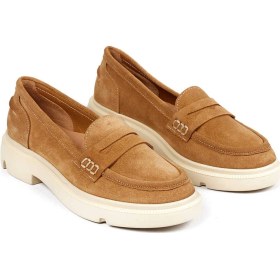 Resim Bestello Bağcıksız Poli Loafer 101-226505-01 Kadın Ayakkabı Taba Suet 