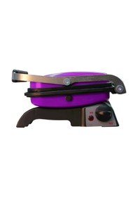 Resim Tuğra Elektrikli Kırmızı Döküm Mini Tost Makinesi Yanmaz Yapışmaz 8 Dilim 