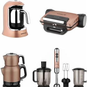 Resim Korkmaz Rosa Gold 14 Parça Elektronik Çeyiz Seti Şık Tasarım ve Kalite ile 