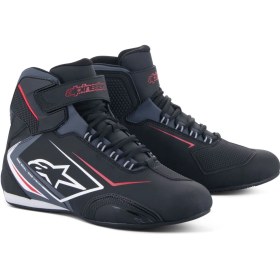 Resim Alpinestars Sektor Wp Korumalı Motosiklet Botu Siyah Beyaz Gri 