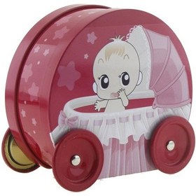 Resim Mutluadim 11X12Cm Puset Bebek Arabası Metal Kutu 