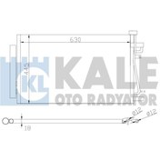 Resim KALE 343310 Klima Radyatoru Kondenser (CHEVROLET CAPTIVA 2.4 3.0 3.2 06- / OPEL 20759646 (WA127877) 