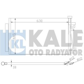 Resim KALE 343310 Klima Radyatoru Kondenser (CHEVROLET CAPTIVA 2.4 3.0 3.2 06- / OPEL 20759646 (WA127877) 