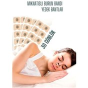 Resim Manyetik Burun Bandı - 30 Günlük Yedek Sporcu Burun Bandı - Horlama Önleyici Azaltıcı 