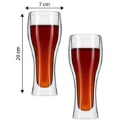 Resim Jumbo Glory 2'li Double Wall Çift Cidarlı Meşrubat Bardağı 400 ml 