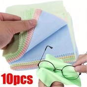 Resim 10 Adet Premium Mikrofiber Temizlik Bezleri - Kokusuz, Yumuşak & Kalın, Gözlükler, Kamera Lensleri & Akıllı Telefon Ekranları İçin, Çeşitli Renkler 