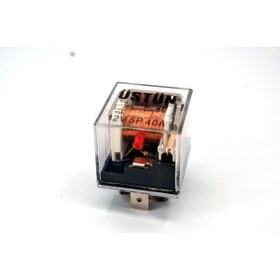 Resim Genel Markalar Mini Röle Şeffaf 12V 40A 5P Ledli Üstün Uyumlu 